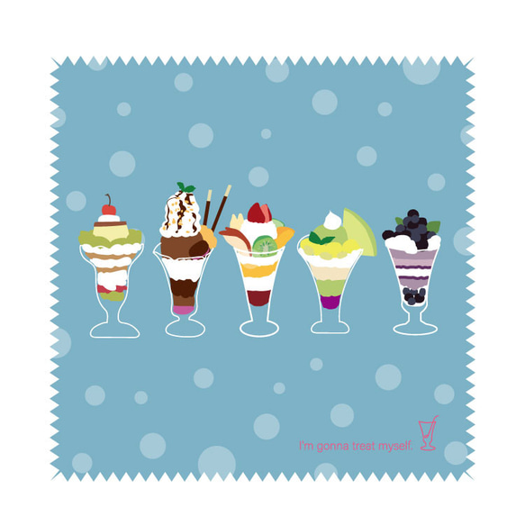 【New】パフェのメガネセット〈メガネケース＆クリーナークロス〉 7枚目の画像