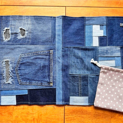 パッチワークデニム☆トートバッグ☆ハンドメイド☆デニムリメイク