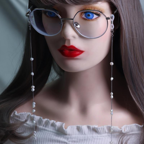 淡水パールのメガネチェーン 真珠 ホルダー マスクホルダー マスク