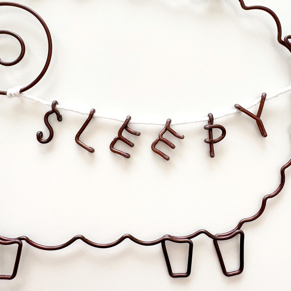 【 特集掲載 】【 受注制作 】羊のSLEEPY シルエットオーナメント 4枚目の画像