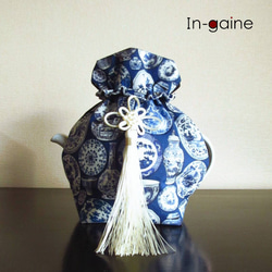 稽古着】茶道用稽古着(水玉)KK-009DG 和装小物（帯・半襟） In-gaine