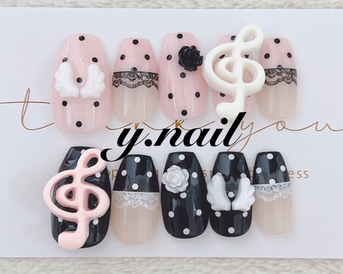 ネイルチップオーダー Y2Kネイル 個性派 韓国ネイル 192270fb4e3d8affe96949c29a11ee