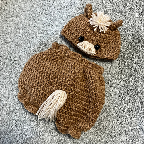 白♪馬帽子&ロンパース♪ニューボーンフォト撮影衣装 午年 月齢フォト