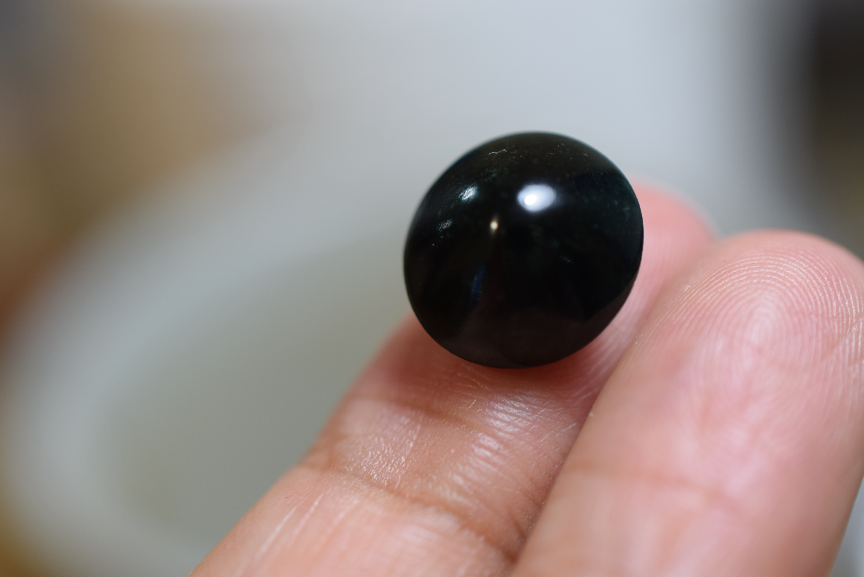 RS10-139 大粒 墨翠 天然ミャンマー産 A貨 本翡翠 ルース 裸石 硬玉 ジェダイト