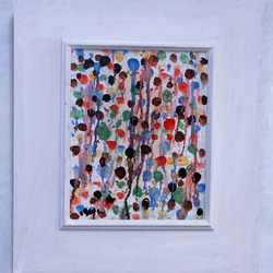 抽象画 現代アート 「彩-59」 F3号 油彩の抽象画 その他インテリア雑貨