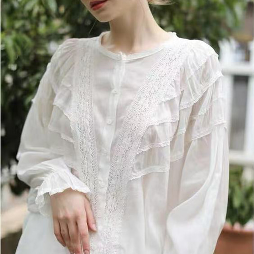 専用　　美品　レース 長袖ブラウス レース 長袖ブラウス - クチュール デコール