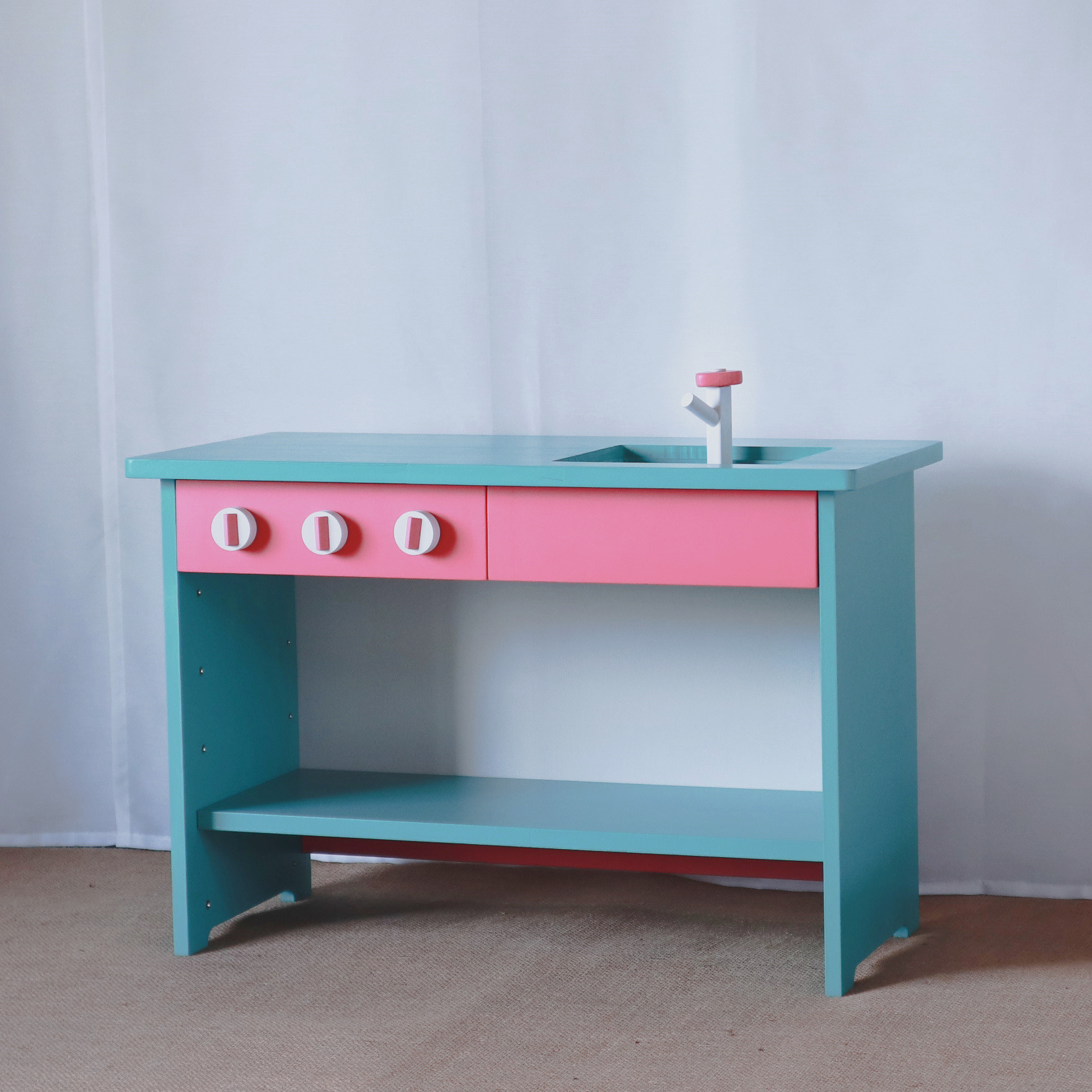 2wayおままごとキッチン 天板ひろびろ