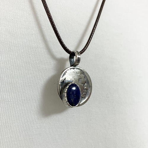 Lapis Lazuli ビンテージカボションペンダントネックレス/チョーカー Lapis Lazuli ビンテージカボションペンダントネックレス/チョーカー