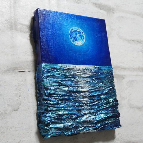 油絵 油彩 油彩画 絵 絵画 アートパネル【スーパーブルームーン 】 油絵 油彩 油彩画 絵 絵画 SM号【スーパーブルームーン 】 絵画