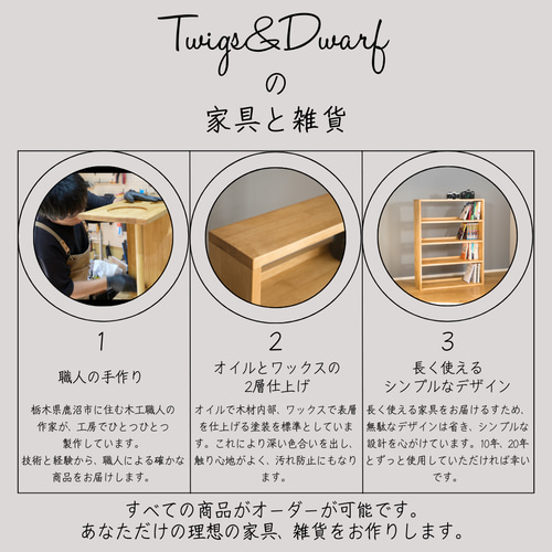 コの字ラック 奥行き25cm【キッチン収納/オープンシェルフ/木製】 棚