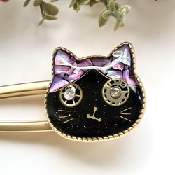 ฅ❤️ アンブレラマーカー　レジン　猫　花　ねこ　チャーム ฅ❤️ アンブレラマーカー レジン 猫 花 ねこ チャーム アクセサリー