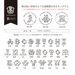 【2文字モノグラム＆名入れ】丸型ウッドハンドルスタンプ（直径40ｍｍ） 5枚目の画像