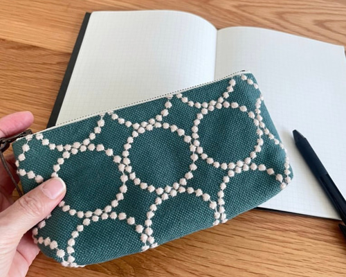 mina perhonen tambourine ペンケース ポーチ ミナペルホネン の刺繍