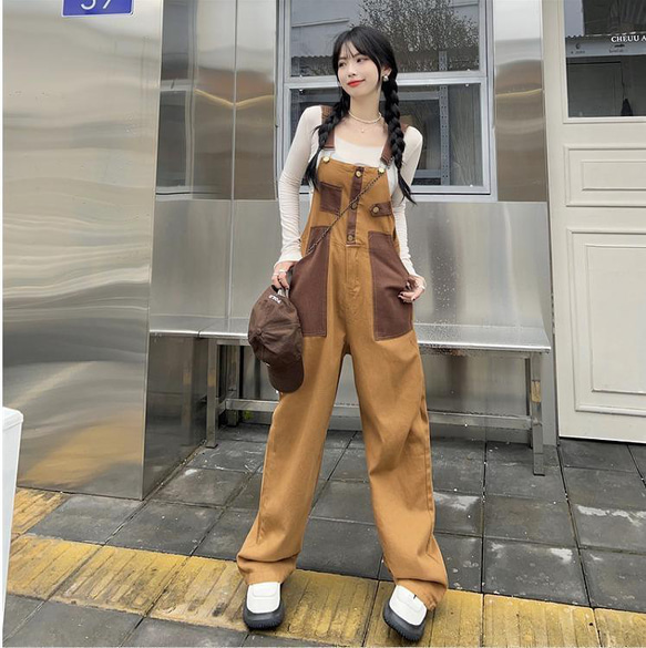 登場! 大きいサイズ レディース サロペット オーバーオール 春夏 秋 サロペット・オーバーオール・オールインワン