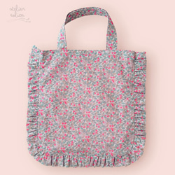 【クロスステッチ❤︎Bigトートバッグ】ハンドメイド　サモイロフ　リバティ トートバッグ＜手芸ストリート＞ | リバティ 生地、編み物、刺繍