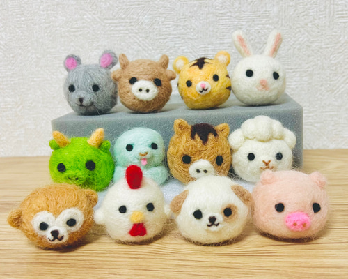 干支セット 羊毛フェルト 羊毛フェルト sopuu 通販 19287201｜Creema