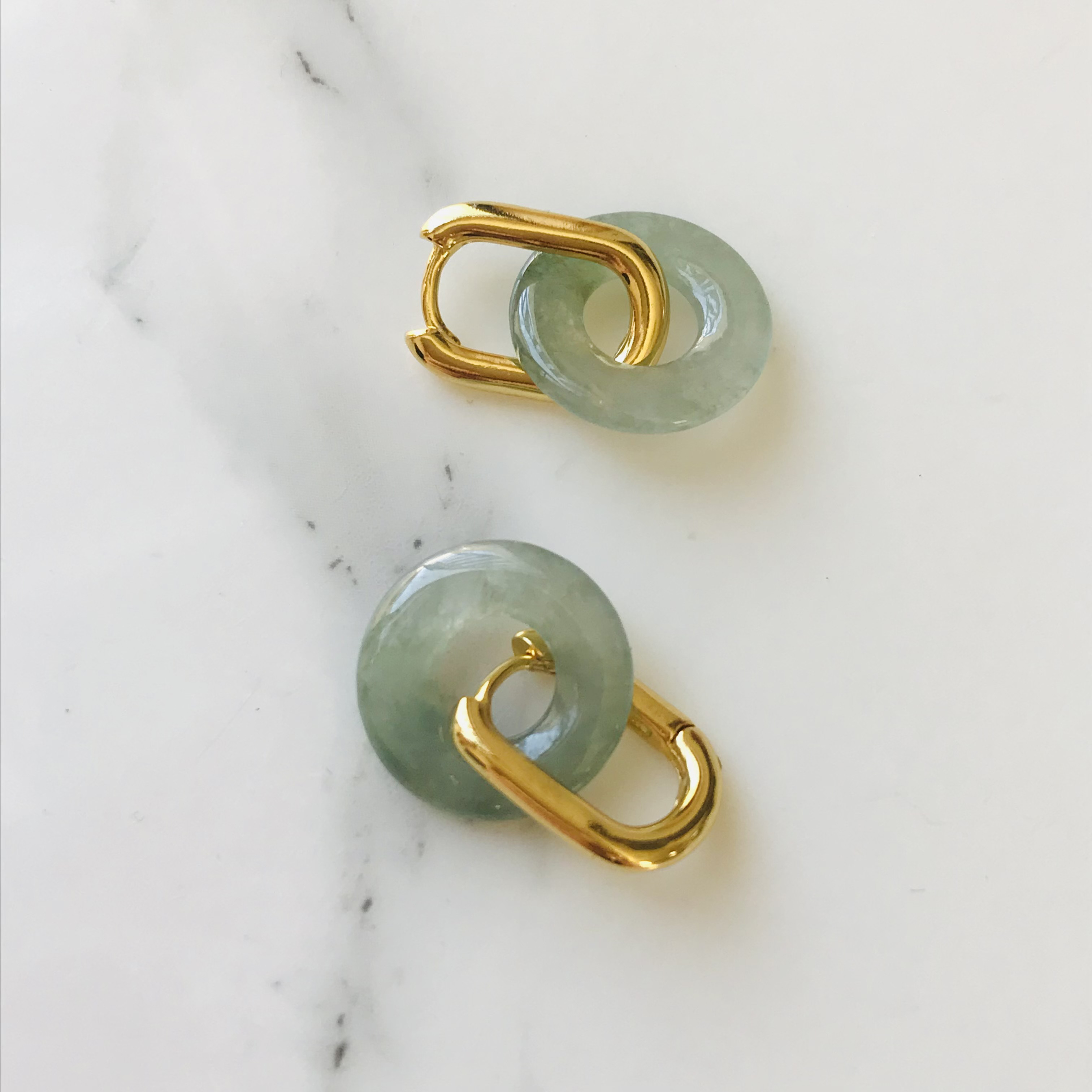 [P82-002] ジェイド　JADE  ヒスイ　本翡翠　ピアス　　天然石　一点物　希少　ミャンマー産　s925