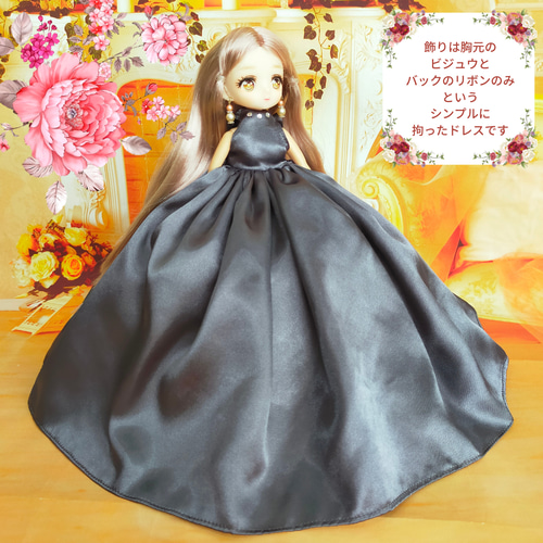お値下げ3600円→2000円 リカちゃんサイズ ドールドレス ノースリーブ