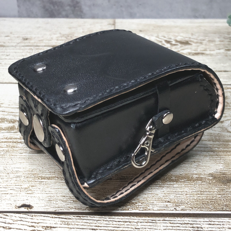 本革製ミニランドセルのバッグチャーム　　　黒色