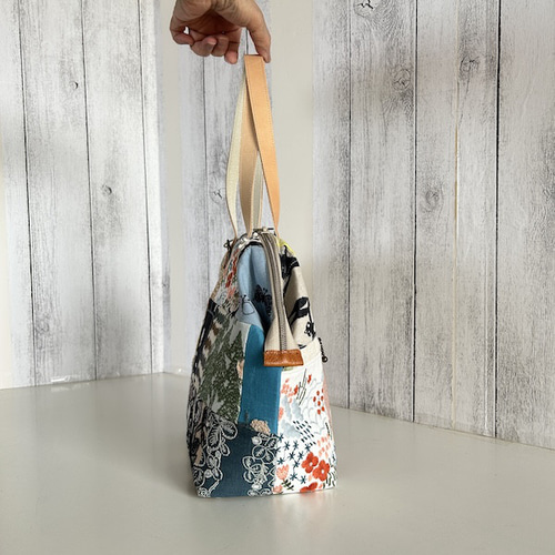 creema限定、ミナペルホネン パッチボストンバッグ ボストンバッグ