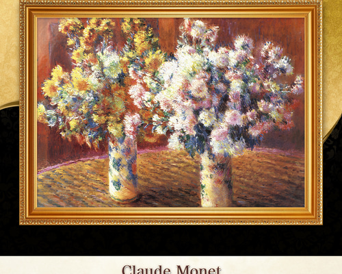 モネ『菊の花瓶』複製画 【額入り】 絵画 〜ART❖MUSEUM〜 通販