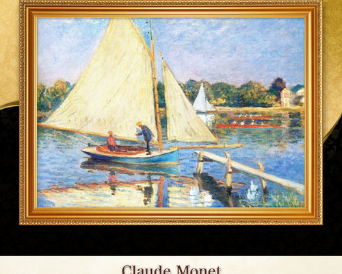 複写画] ￼クロード・モネ アルゼンテイギュの橋 [額入]