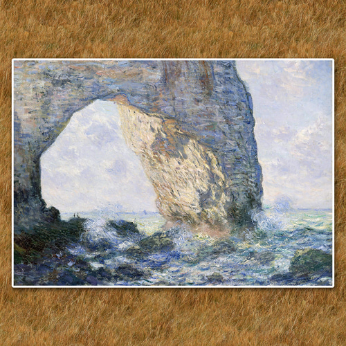 モネ『エトルタのマンヌポルト』複製画 【額入り】 絵画 〜ART❖MUSEUM