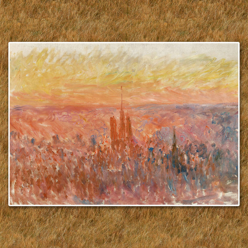 モネ『ルーアン大聖堂、夕暮れ』複製画 【額入り】 絵画 〜ART❖MUSEUM