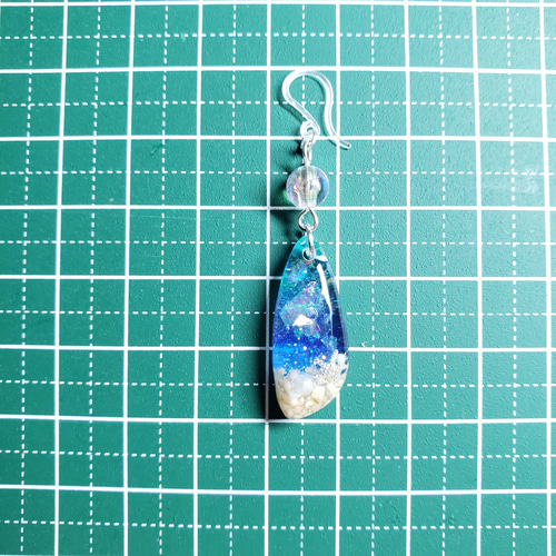 No.1408-C 【再販】海☆ピアス・イヤリング(シルバー) ピアス（その他  