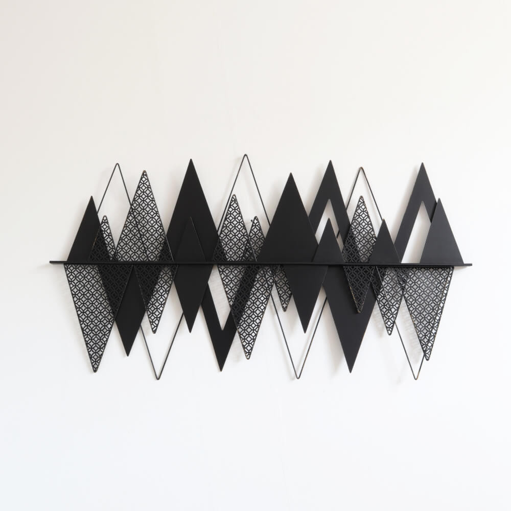 空間を豊かにする壁飾り Black