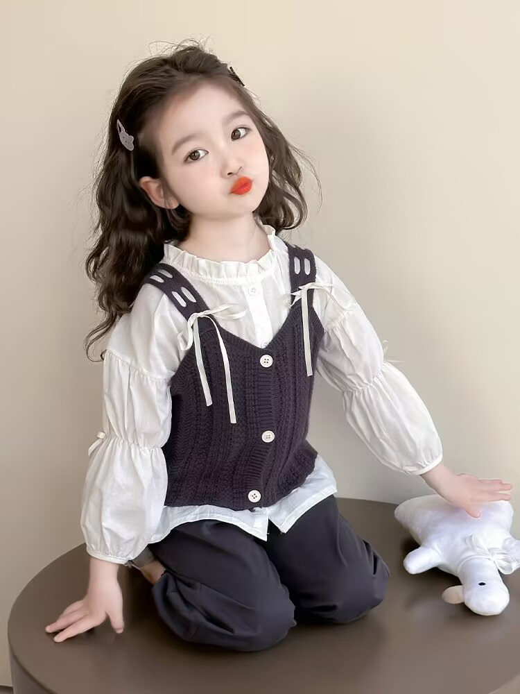 子供服 セットアップ キッズ 女の子 春秋夏  3点セット 上下セット シャツ　パンツ