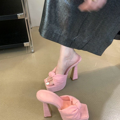 美脚サンダル ハイヒール レディース キャバパンプス 厚底サンダル