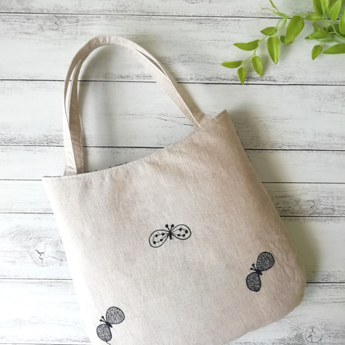 SALE ☆ミナペルホネンforest tile, chouchoのミニバッグ/light beige