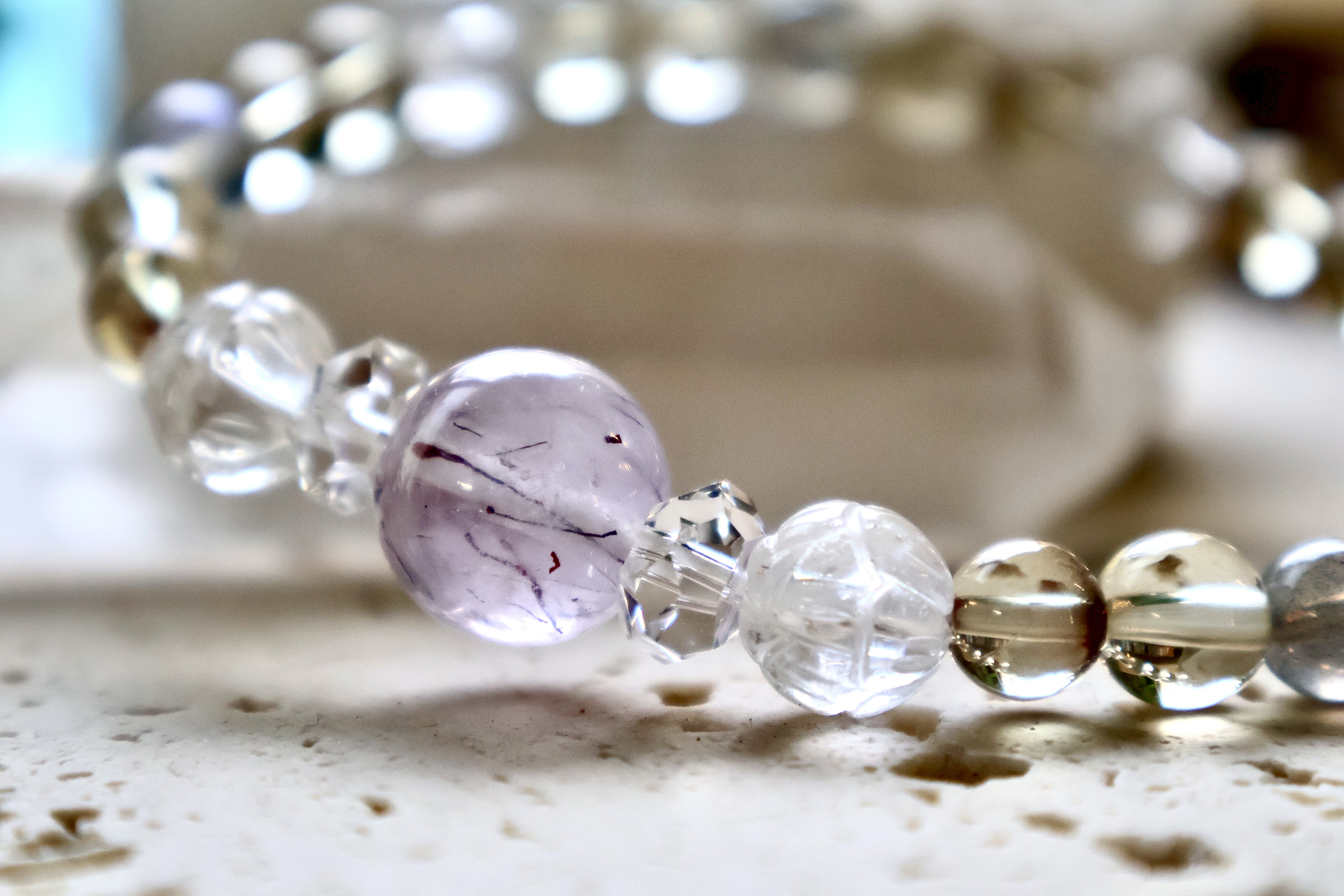 5/7新作✨【優しい細ブレス】11.6ｍｍのスーパーセブン＆2種のラブラドライト＆アンデシン