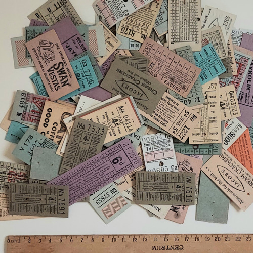 イギリス ヴィンテージバスチケット 12枚入り (07151865)