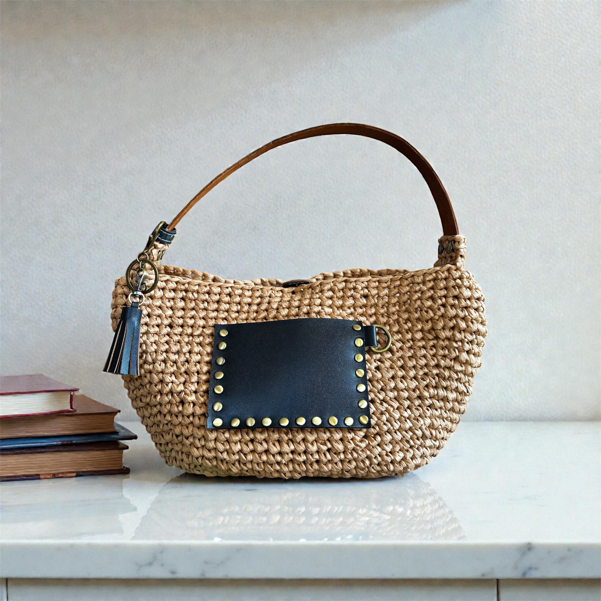 ランドセルの記憶を紡ぐかごバック　ワンハンドルショルダー　A