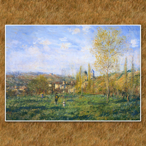 モネ『ヴェトゥイユの春』複製画 【額入り】 絵画 〜ART❖MUSEUM