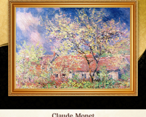 モネ『ジヴェルニーの春』複製画 【額入り】 絵画 〜ART❖MUSEUM
