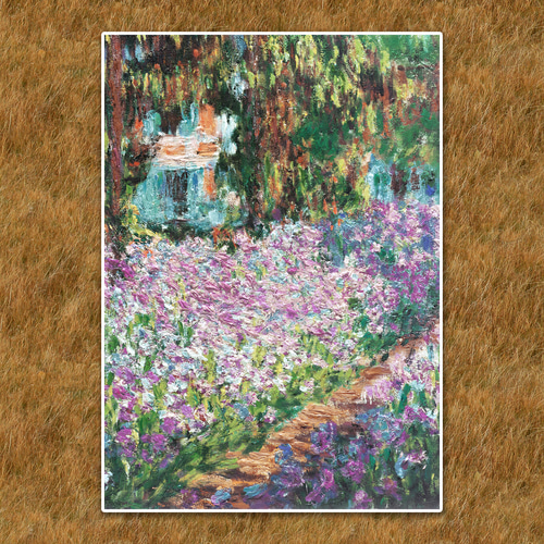 モネ『ジヴェルニーの庭の小道』複製画 【額入り】 絵画 〜ART❖MUSEUM