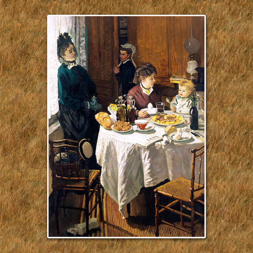 モネ『昼食』複製画 【額入り】 絵画 〜ART❖MUSEUM〜 通販 19289254