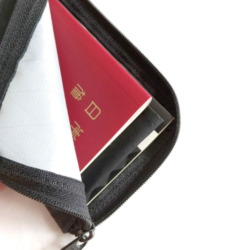 X-Pac L字ファスナー パスポートケース 通帳ケース ナイロン マルチ