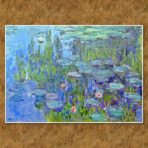 モネ『睡蓮』複製画 【額入り】 絵画 〜ART❖MUSEUM〜 通販
