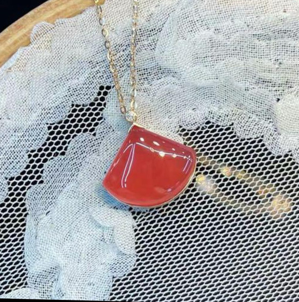 天然無処理　氷種　インカローズ ネックレス　k18 No2388 天然無処理 氷種 インカローズ ネックレス k18 No2388