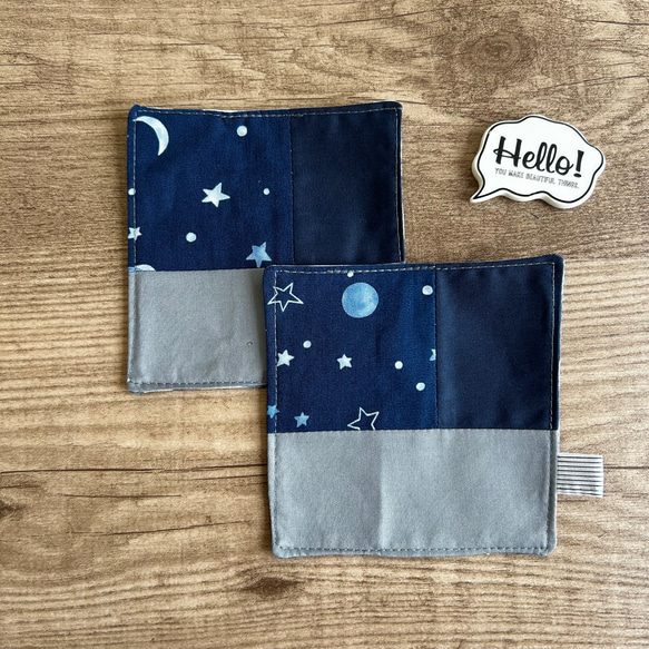 Fate15周年 コースターセット オマケ付き No.11【2枚セット】11cm square コースター✳︎ 星 コースター
