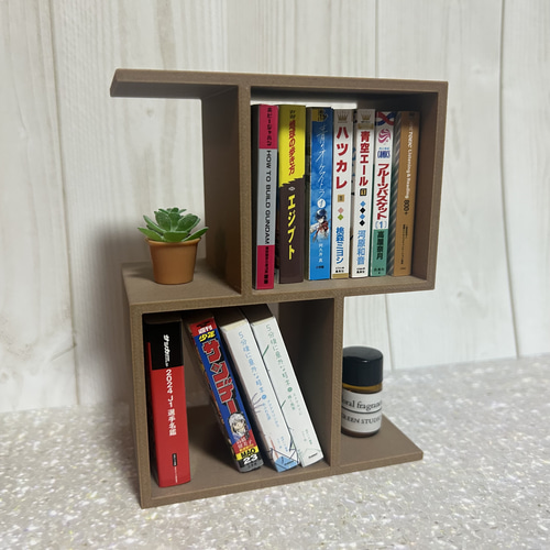 豆ガシャ本】ミニチュア本棚（ステップタイプ） その他雑貨 dittyu's