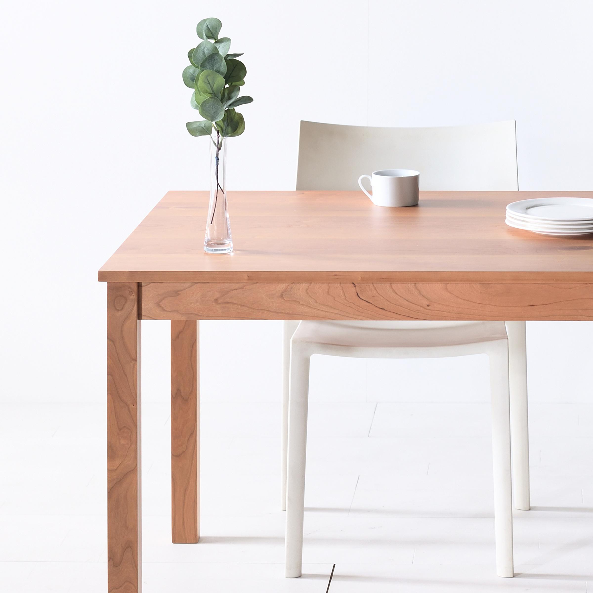 サイズオーダーが簡単！　お客さまのご都合に合わせます　NO1ダイニングテーブル190　チェリー アールテック