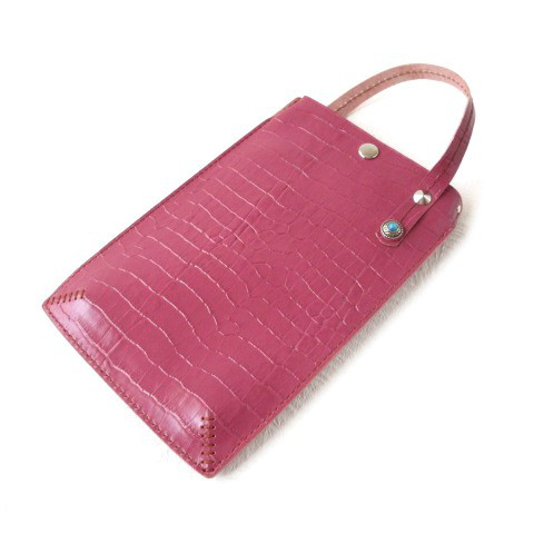 コンチョ使い♪手縫い《牛革》２WAYコンチョサコッシュ・フラットスモールタイプ・065【超早割母の日2025】