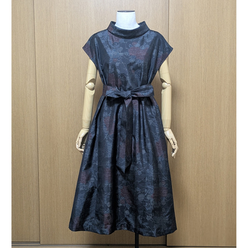 SOLD 着物リメイク ワンピース 大島紬 L〜LL ワンピース さら