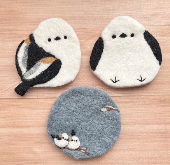 2枚セット】シマエナガちゃんコースター （受注制作） その他