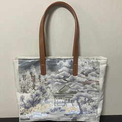 アンズルーム☆2WAY☆着物 帯☆がま口 バッグ☆ハンドバッグ